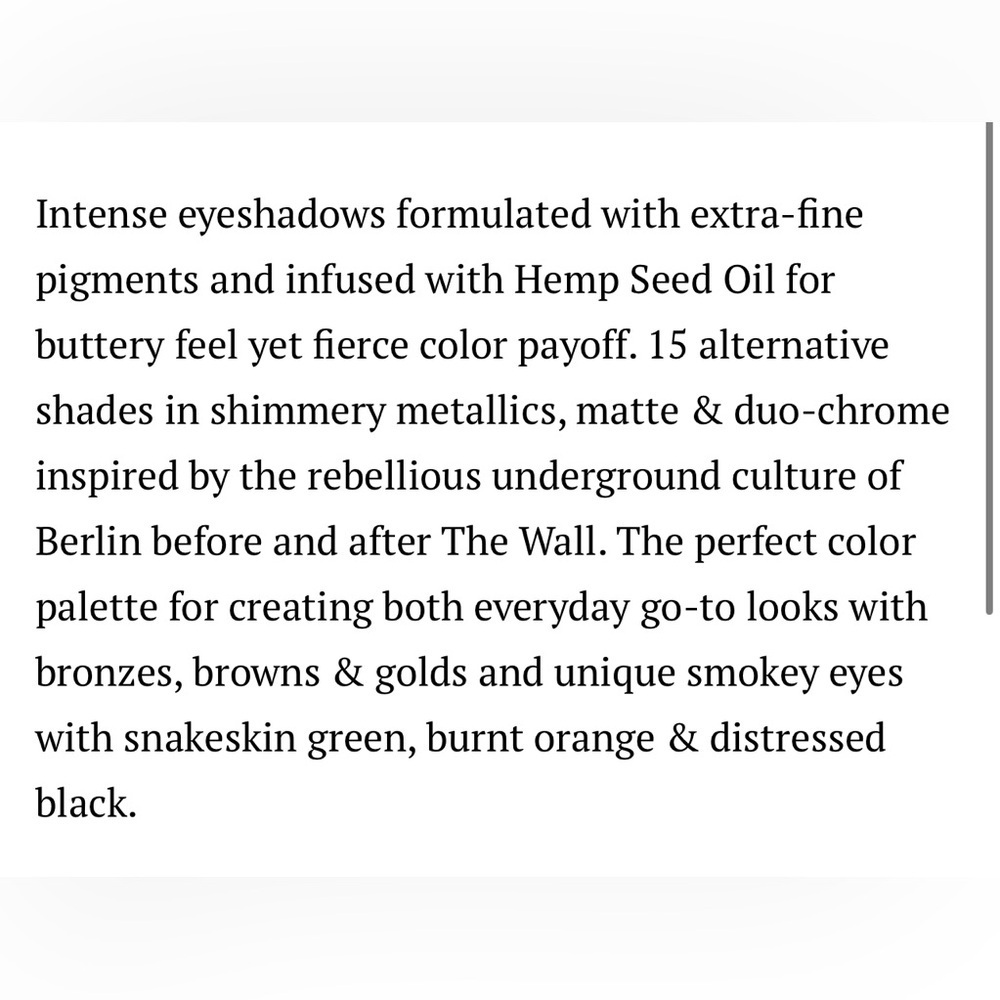 Nomad Berlin Underground Eyeshadow Palette - Picture 5 of 7